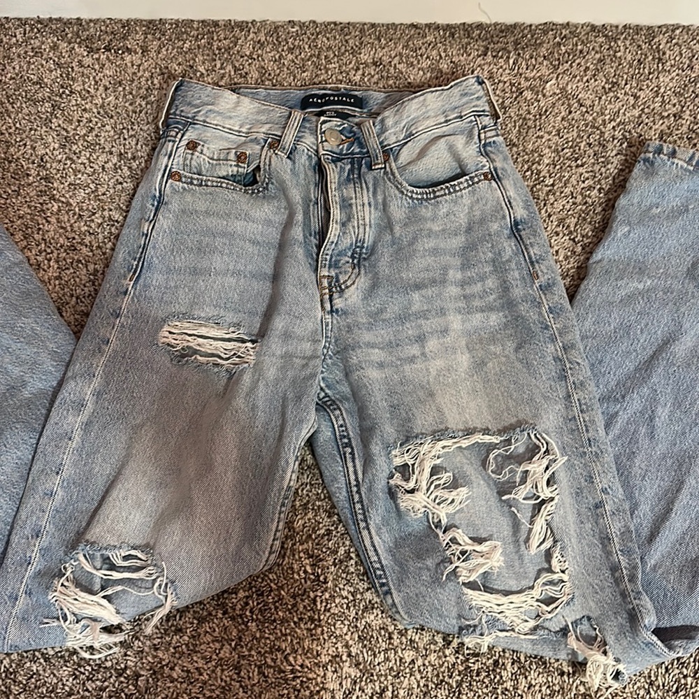 Aeropostal 90’s baggy light wash jeans NWOT